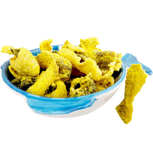 【抖音爆款 蛋黄鱼皮】港式香脆咸蛋黄鱼皮零食即食50g罐装鳕鱼皮网红零食休闲食品 商品图4