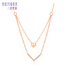 【一口价福利款】玫瑰色18K金钻石套链KN018107 商品缩略图0
