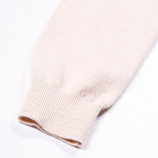 METTE羊绒世家2020秋冬新品女100%山羊绒时尚撞色半高领毛衣 商品图8