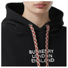 BURBERRY 博柏利 刺绣徽标棉质宽松连帽衫女卫衣 黑色 8019990 A1189 商品缩略图3