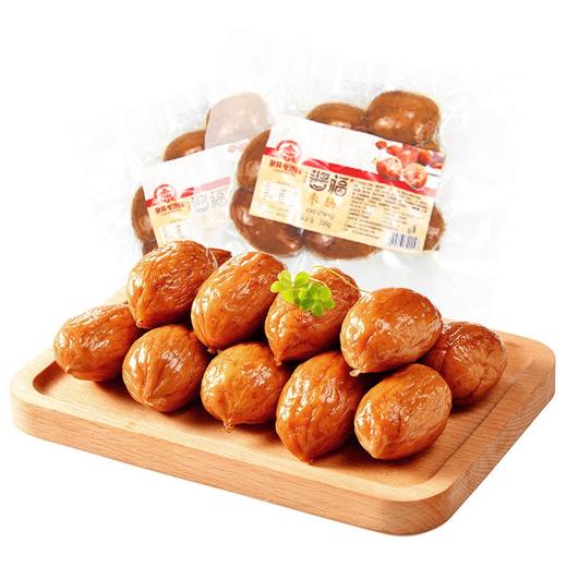 秋林里道斯风味枣肠200g/袋 枣型香肠肉肠 东北特产 哈尔滨红肠 烟熏烤肠 枣肠200g*2袋 商品图2
