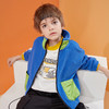 反季清仓！龙之涵2021年秋冬新款中大童摇粒绒时尚夹克撞色拼接中大童亲子装 商品缩略图3