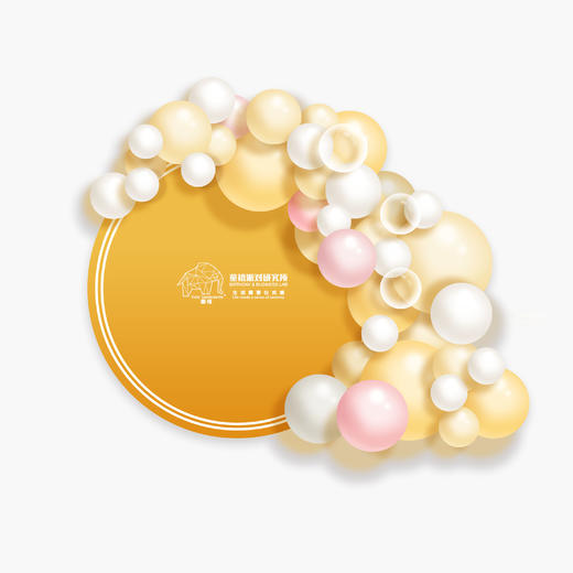 香槟气球链背景 商品图0