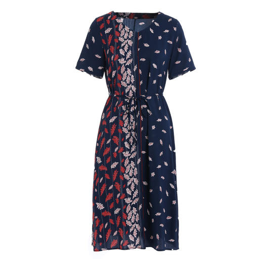 乔万尼夏季桑蚕丝连衣裙端庄优雅印花真丝中长裙时尚气质EN2E612 商品图4