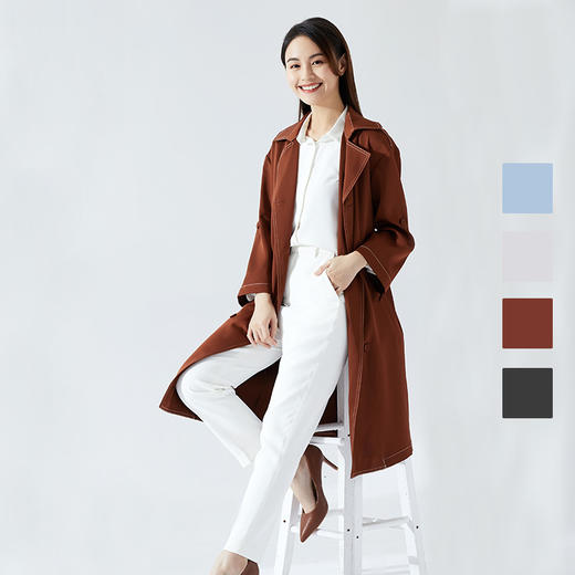 IN AND ON 连衣裙式可两穿风衣20639 商品图1