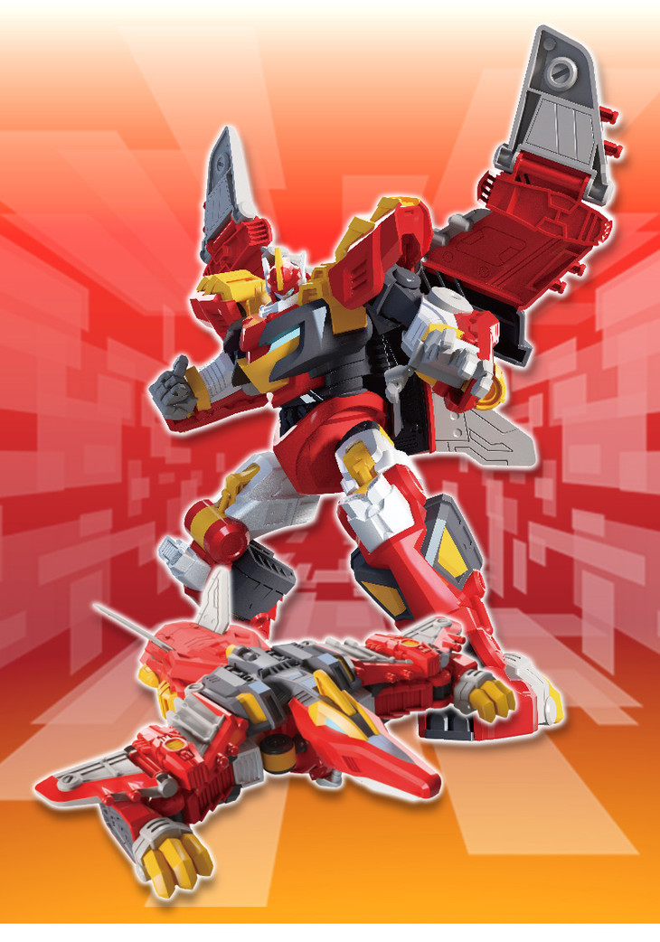 新品迷你特工队x超级恐龙力量变形恐龙机甲武器枪合体变形机器人