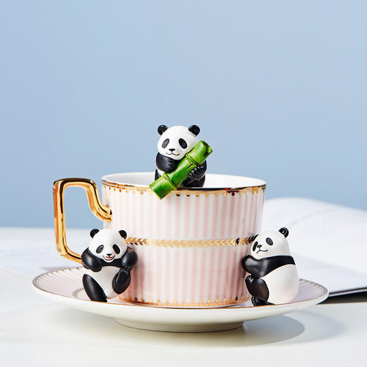 博物小馆 原创|滚滚而来第二弹 熊猫杯挂 网红萌摆件模型变色国风 商品图3