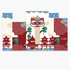 醒狮抓周背景