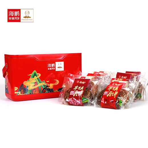 海鹏丰镇月饼长铁盒（16枚）1 商品图2