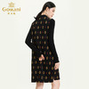 乔万尼秋冬长袖连衣裙气质羊毛时尚修身显瘦中长裙ES4E302 商品缩略图3