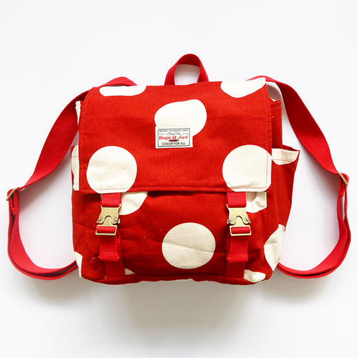 HUJI祤集Carton小盒子双肩包插画大大大波点 商品图1