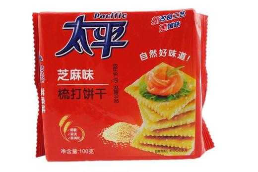 100g太平梳打饼干芝麻味