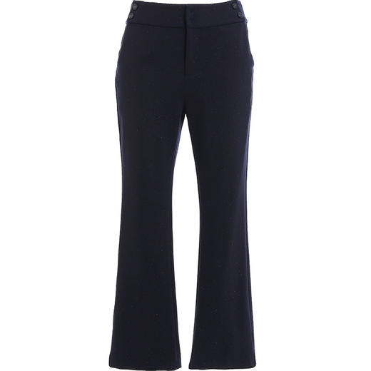 乔万尼新款裤子微喇双排扣设计感休闲气质高腰显瘦显高长裤ES3F509 商品图4