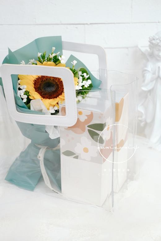 2020教师节：向日葵6寸蛋糕+向日葵月饼礼袋，均配送贺卡和蜡烛 商品图2