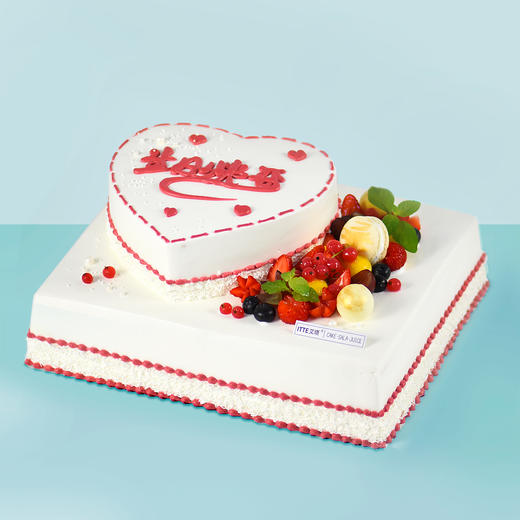 【定制蛋糕DZ019】12+8英寸双层蛋糕 商品图0