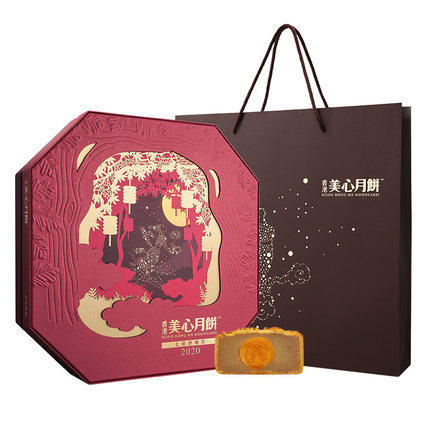 【香港美心月饼】七星伴明月6口味月饼礼盒（八颗装） 商品图1