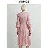 VIMAGE纬漫纪秋款时尚舒适修身显瘦纯色百搭A摆连衣裙女V1407019 商品缩略图8
