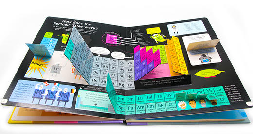 元素周期表 英文原版 Lift-The-Flap Periodic Table STEM翻翻书 英文版儿童英语趣味科学 精装 进口原版书籍 商品图1