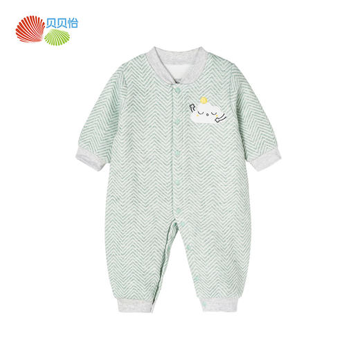 贝贝怡婴幼儿童装新款连体春秋衣可爱爬服哈衣男女宝宝加厚睡衣214L484
 商品图8