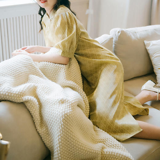 裁缝学苑AG84 法式复古改良旗袍泡泡袖连衣裙服装纸样女装裁剪图 商品图3