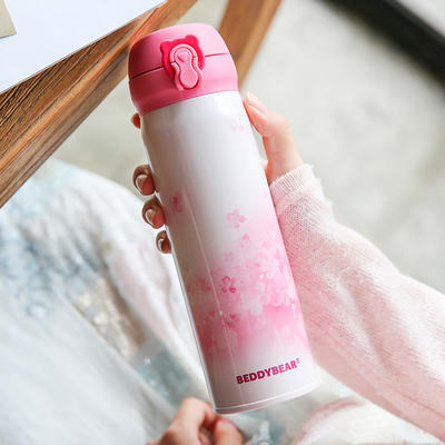 粉色樱花保温杯 商品图0