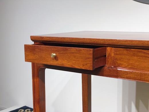 红桥红  家具严选  缅甸花梨（大果紫檀）  【88马蹄双抽小书桌组合】 商品图6