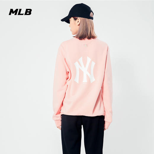 【mlb卫衣 刺绣大logo系列】 经典ny/la刺绣大logo卫衣 经典圆领长袖