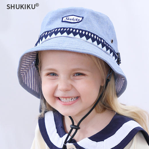 日本SHUKIKU儿童牛仔防晒帽 秋冬款 商品图0