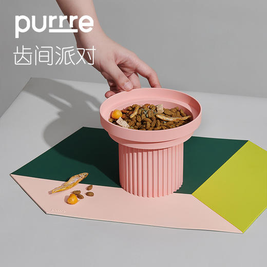 purrre齿间派对 宠物餐垫 防滑防溢 防水易清洗猫咪狗狗 商品图3