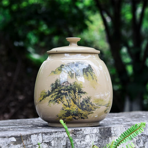 廖建忠  白泥亮光醒茶罐 商品图0