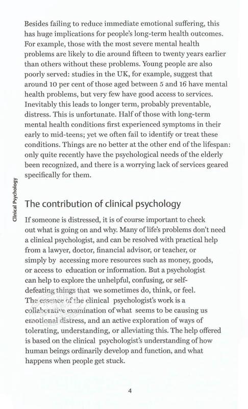 【中商原版】临床心理学（牛津通识读本）英文原版 Clinical Psychology: A Very Short Introduction 商品图5