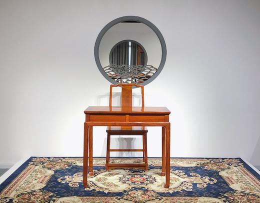 红桥红  家具严选  缅甸花梨（大果紫檀）  【88马蹄双抽小书桌组合】 商品图0