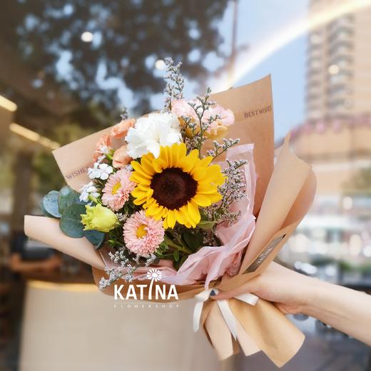 老师好向日葵mini花束3束