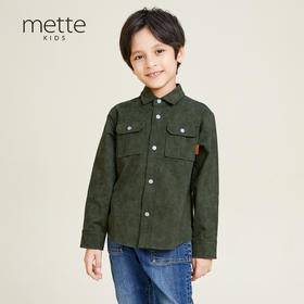 mette男童装衬衫长袖帅气2020新款格子潮流儿童网红男孩衬衣潮流