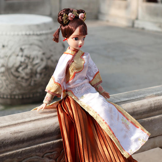 【采购专享】宫里的世界&可儿娃娃 四季小格格玩偶 28CM 秋冬两款可选 商品图3