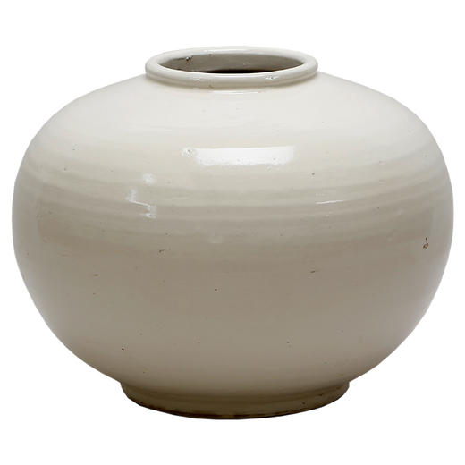 白釉花瓶 White ceramic vase round 商品图5