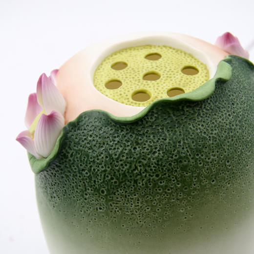 荷韵灯瓶陶瓷香器礼佛供奉 商品图3