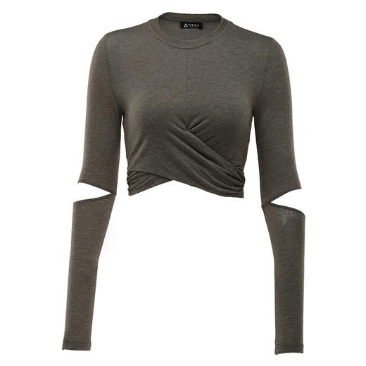 TITITKAACTIVE|瑜伽服运动健身上衣女瑜伽长袖T恤090T10690 商品图4