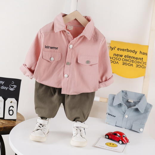 绣花彩虹长袖两件套 0-4岁秋款童装儿童装宝宝套装 商品图7