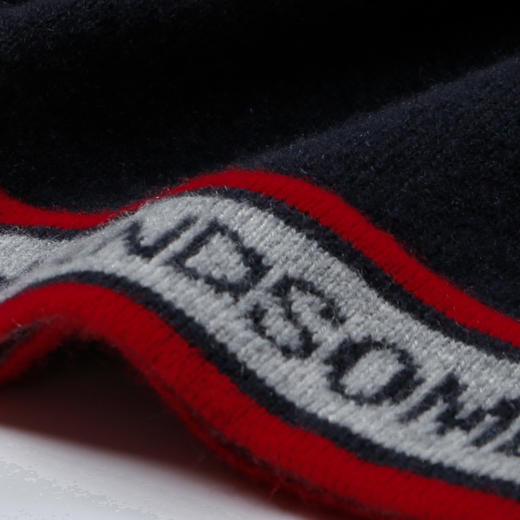 METTE羊绒世家童装100%山羊绒衫中大童男宝圆领撞色内搭保暖毛衣 商品图4