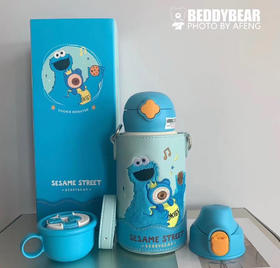 杯具熊芝麻街保温杯