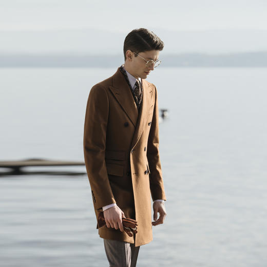 Stylbiella 纯羊绒驼色切斯菲尔德大衣 商品图0