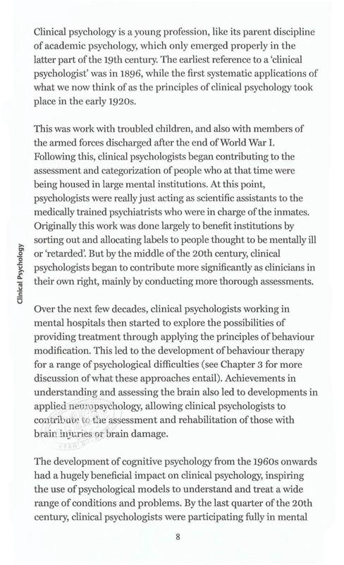 【中商原版】临床心理学（牛津通识读本）英文原版 Clinical Psychology: A Very Short Introduction 商品图7