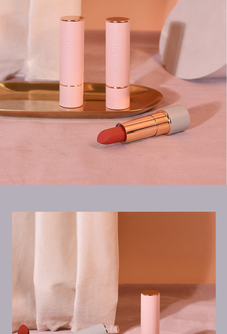 gogotales戈戈舞口红印记少女柔雾哑光雾面学生款豆沙色奶茶色