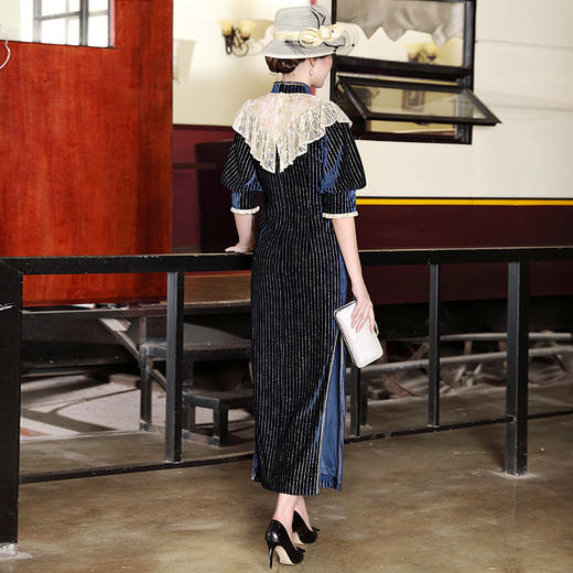 DLQ-2618新款复古中国风旗袍改良版连衣裙 商品图1