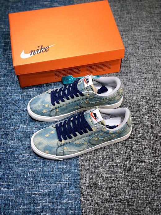 Nike Blazer Mid x Levi's Strauss 开拓者破洞牛仔 低帮百搭休闲运动板鞋。 商品图0