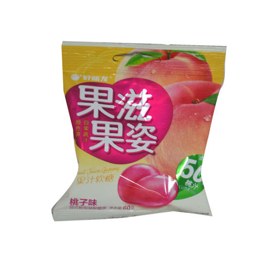 好丽友果滋果姿桃子味软糖60g 商品图0