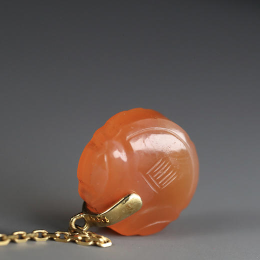 清代红玛瑙钱袋“财源滚滚”耳环 商品图6