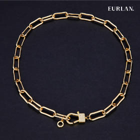 EURLAN.  闺蜜A系列 欧美时尚风粗链条项链