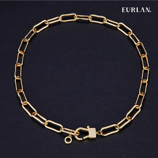 EURLAN.  闺蜜A系列 欧美时尚风粗链条项链 商品图0